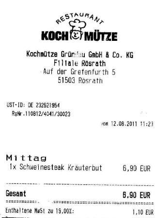 mcnm Hffner Kochmtze Restaurant